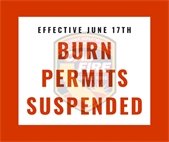 Burn Permits Suspended